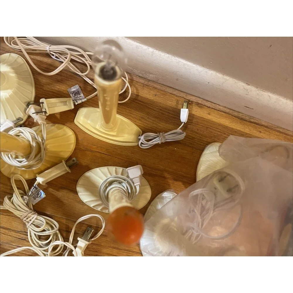 Vintage Lot of 20 Electric Candle Christmas Window Lights Bulbs Tested Working!